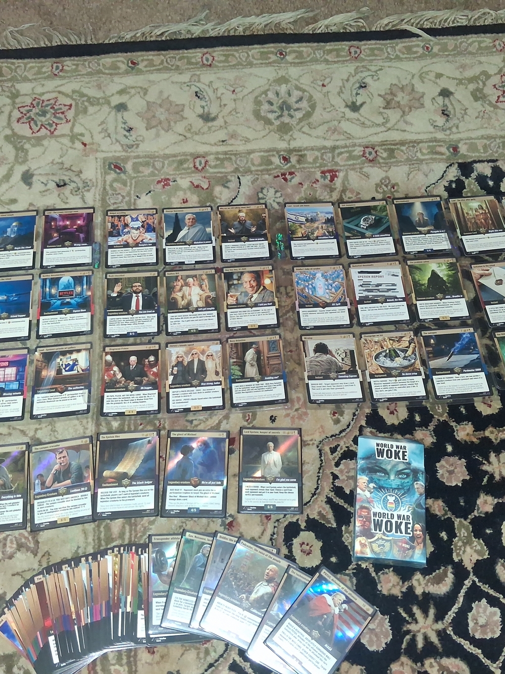 Rebellion 1st Edition  World War Woke Card Set + Epstien Files Boosters + Holos